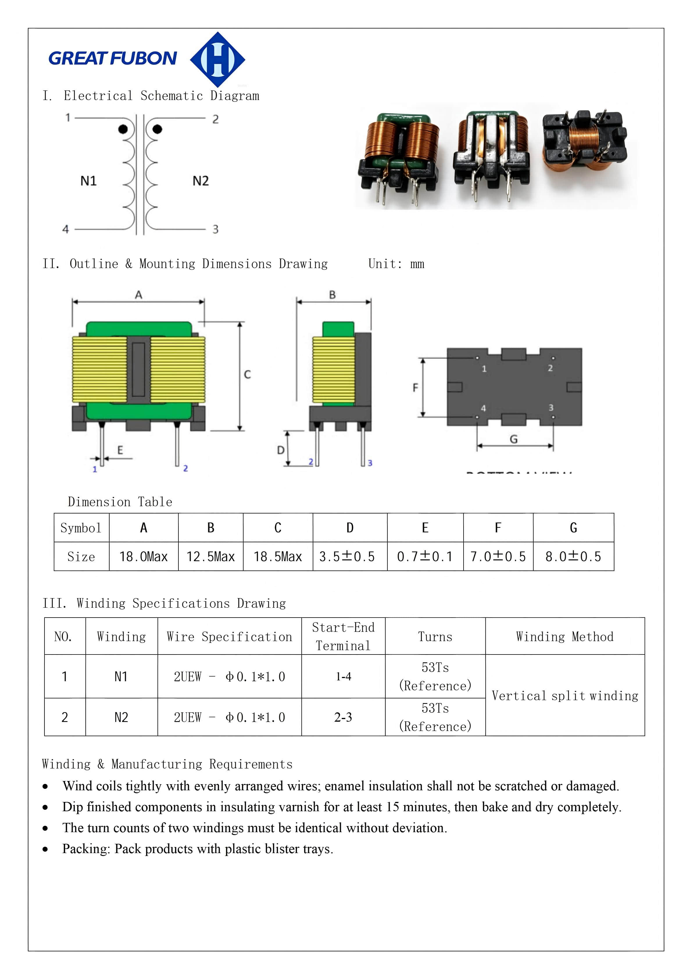 Flat Wire Inductor Flat Wire Inductor